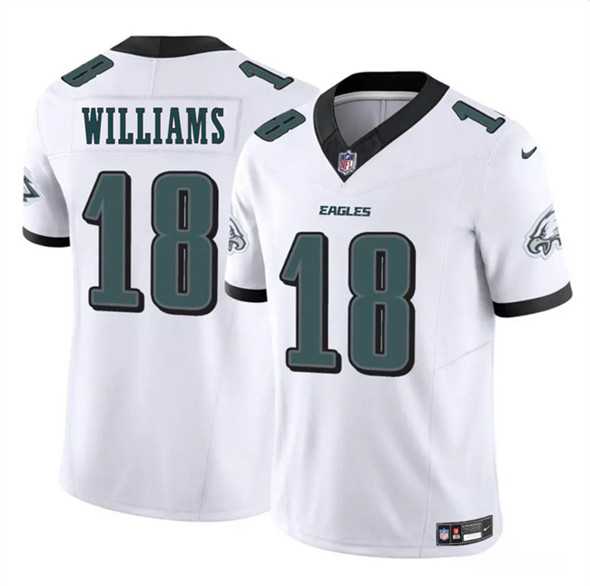Men & Women & Youth Philadelphia Eagles #18 Avery Williams White 2024 New F.U.S.E. Vapor Untouchable Limited Stitched Jersey->philadelphia eagles->NFL Jersey